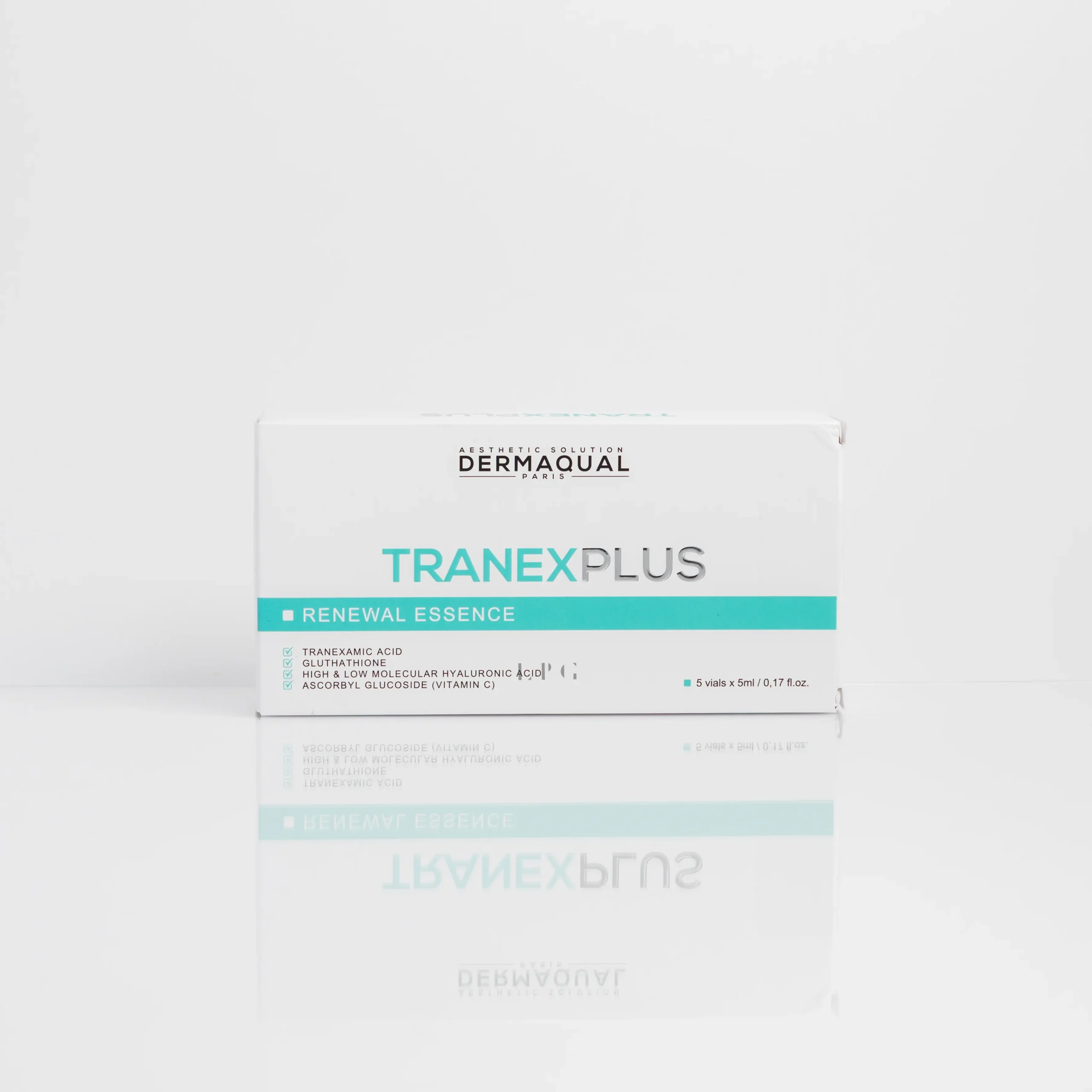DERMAQUAL-TRANEX-PLUS1-scaled-1.webp Dermaqual TranexPlus Skin Booster (5 Vials x 5ml) - Image 1