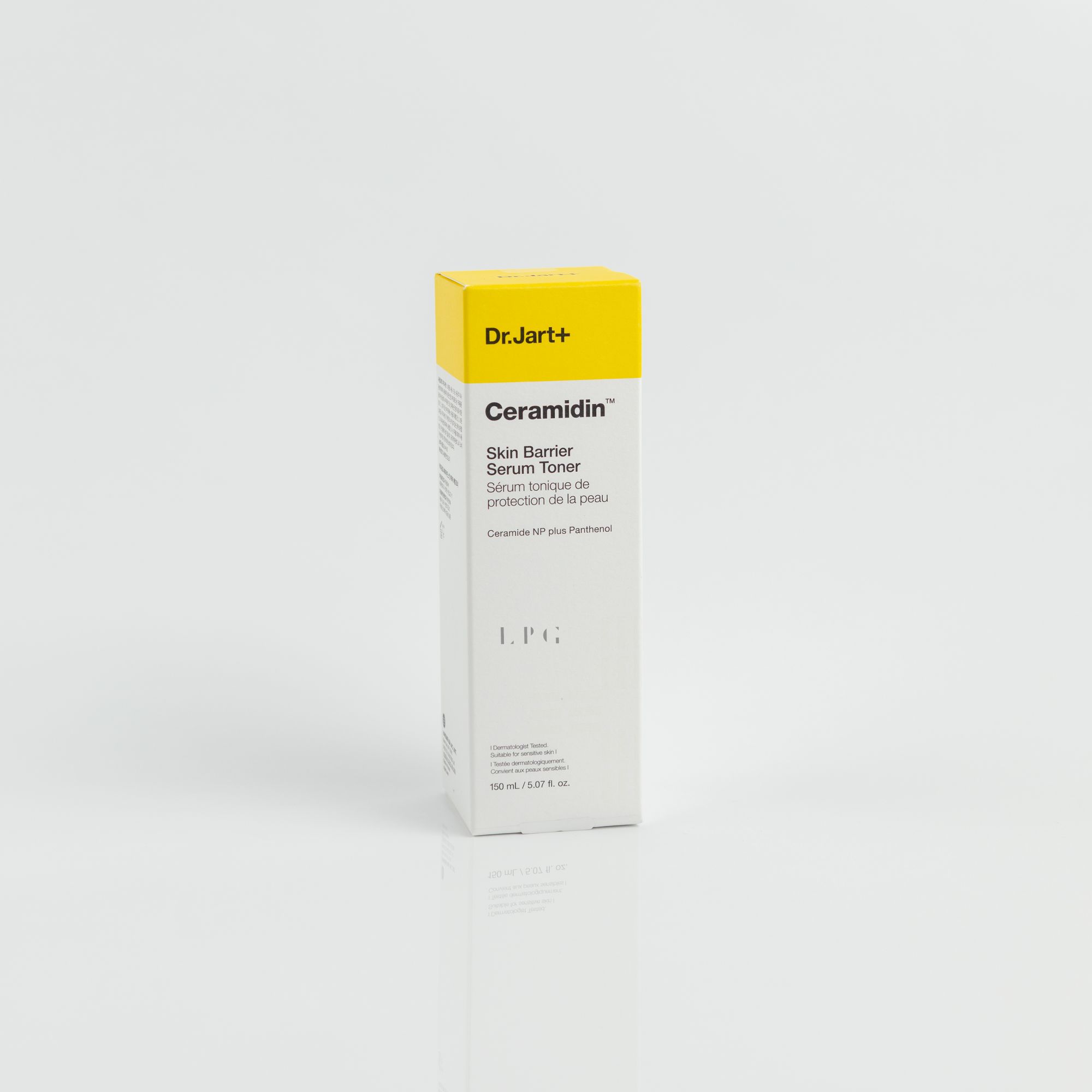 Dr Jart+ Ceramidin Skin Barrier Serum Toner Bottle and Packaging View