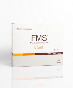 FMS Fine Micro Syringe 0.5ml Pack x10 Box