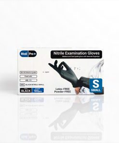 Alternative view of Black Disposable Nitrile Exam Gloves X100 Small