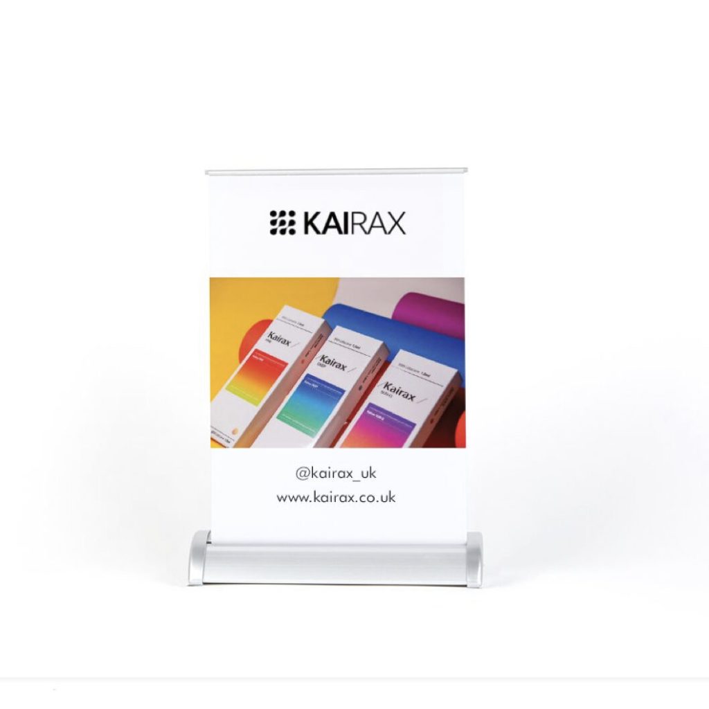 Buy KAIRAX Table Top Banner – Premium Aesthetic Clinic Display