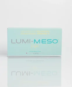 Lumi-Meso Bright Microneedling Serum 5 x 5ml Vials and Packaging Box View