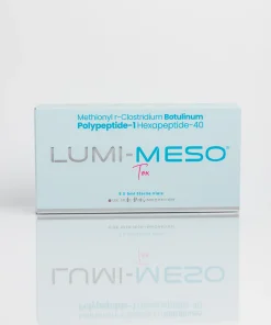 Lumi-Meso Tox Microneedling Serum 5 x 5ml Vials and Packaging Box View