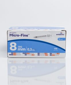 Alternative view of BD Micro Fine Plus 0.3ml U100 30G 8mm x 100