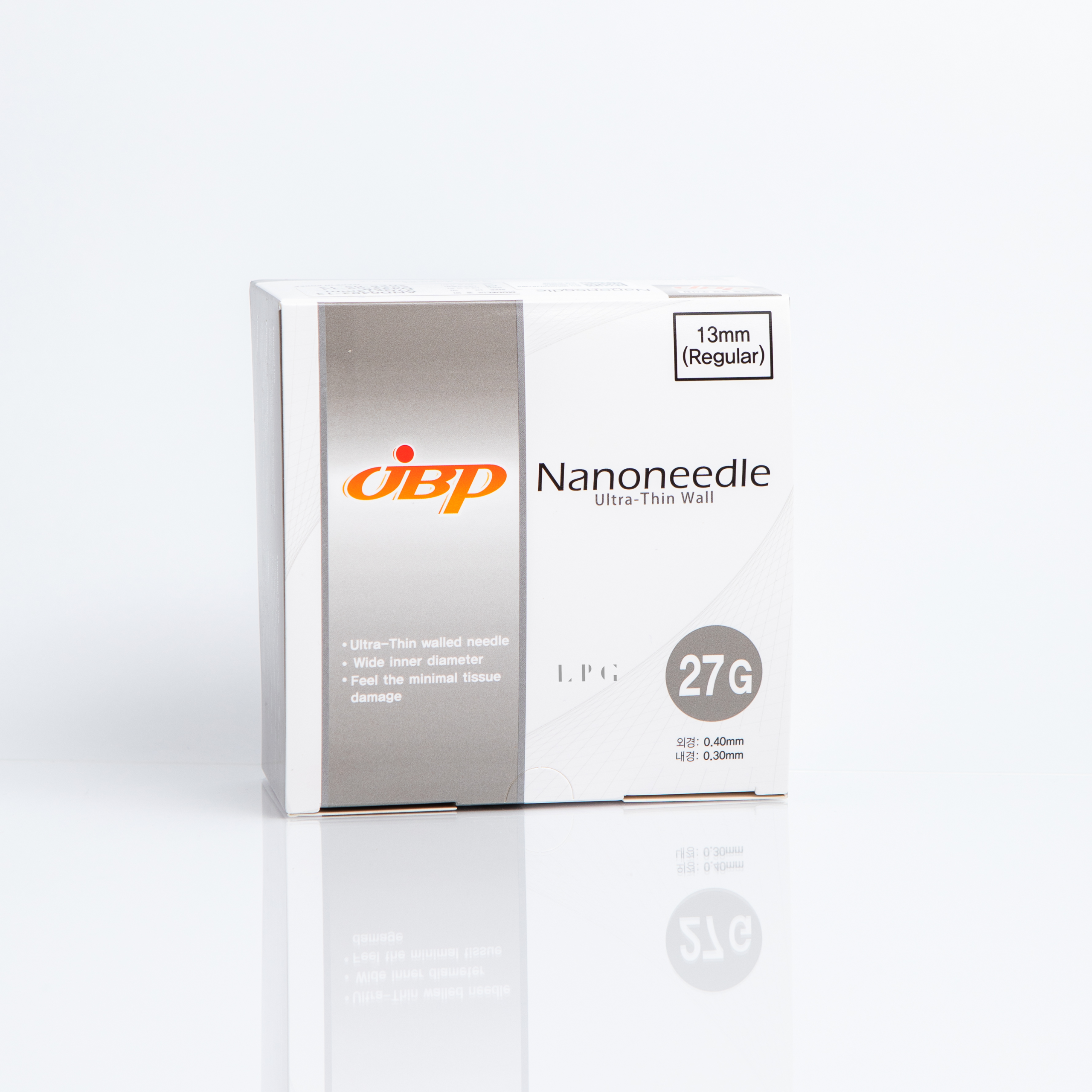 Nanoneedle 13mm 27g Box and Blister Pack