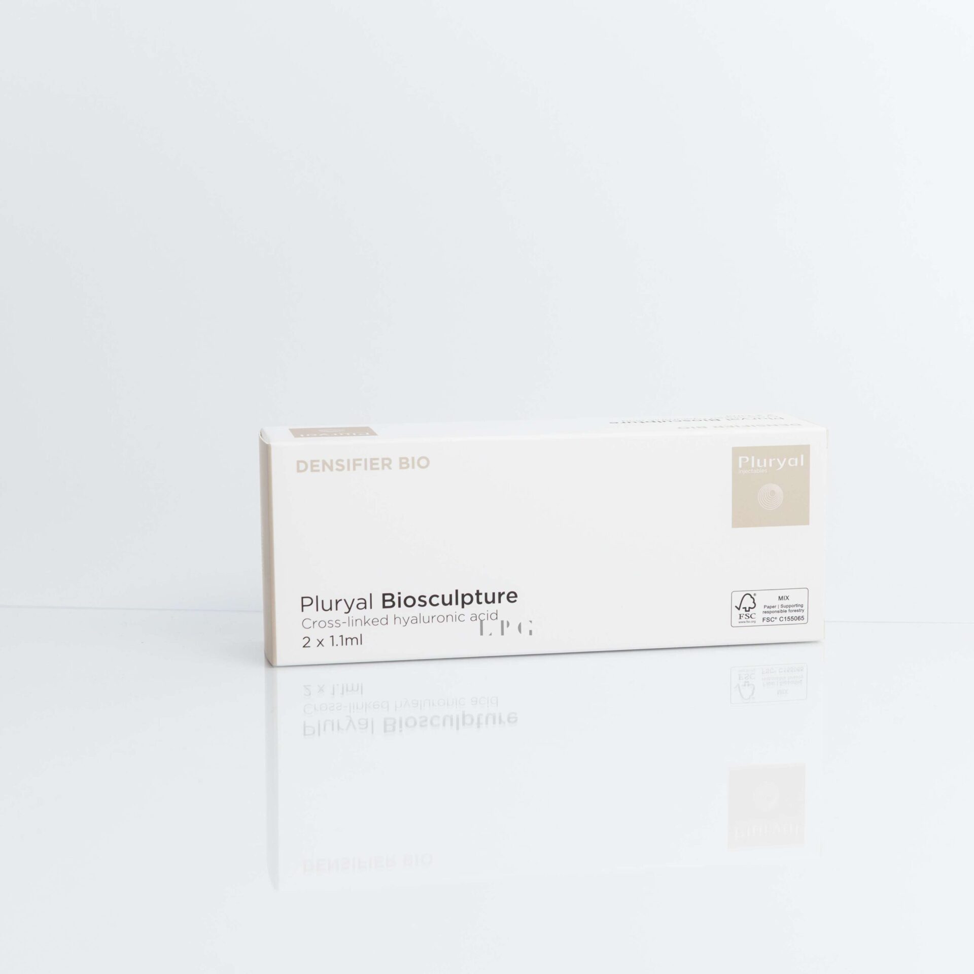 Pluryal Biosculpture 2 x 1.1ml Prefilled Syringes and Box View
