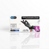 Black Disposable Nitrile Exam Gloves x100 Large Box and Glove View