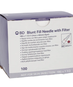 Alternative view of BD Blunt Filter Needle with Filter – 18G x 1.5″ Sterile (Pack of 100)