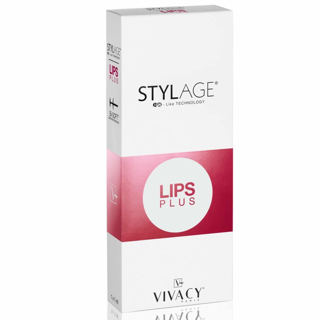 Stylage Lips Plus Bi-Soft Syringe and Packaging Box View